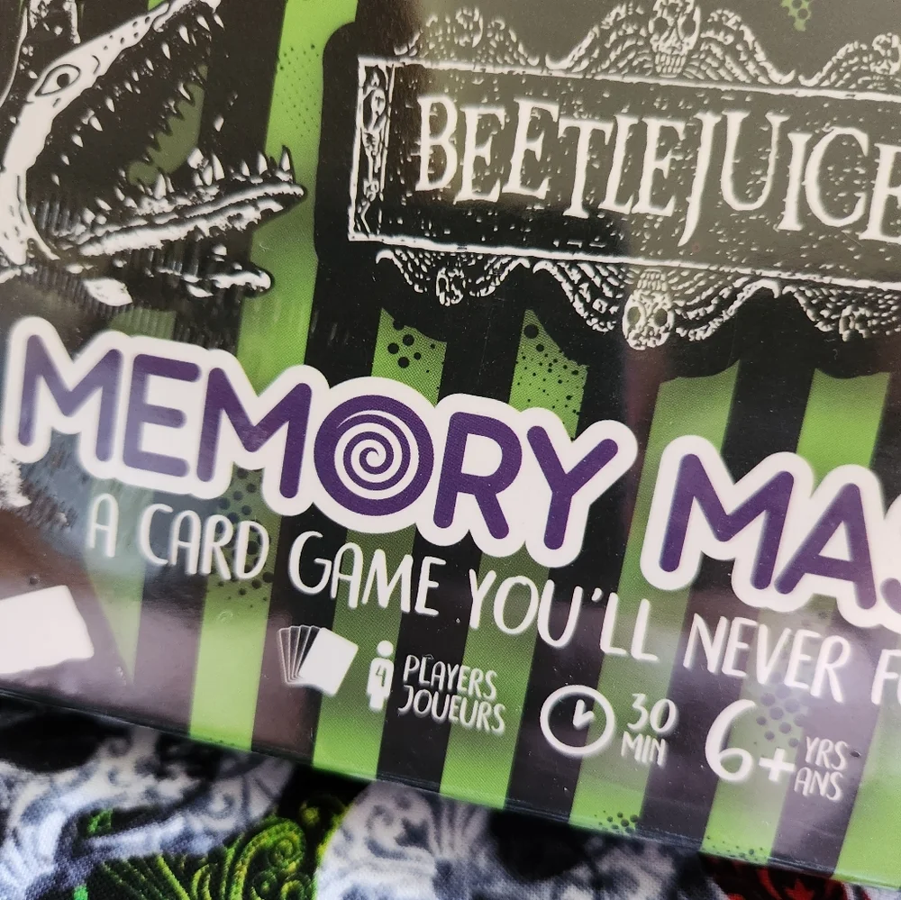 Beetlejuice Memory Match Card Game NWT